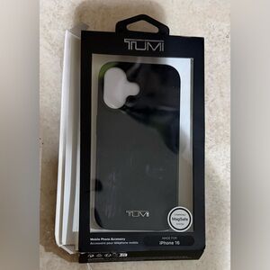 TUMI Black Apple iPhone 16 Case with MagSafe Compatibility